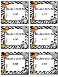 Editable Zoo Animals Name Tags Labels Jungle Safari Theme Zoo Animals Names Safari Theme Classroom Preschool Zoo Theme