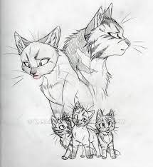 Their His Kits Sketch Warrior Cats Fan Art Warrior Cats Cat Sketch