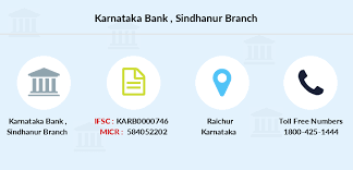 karnataka bank sindhanur ifsc code karb0000746