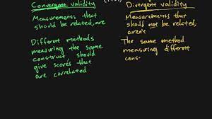 Research Methods Chapter 03 Convergent And Divergent Validity 4 5 Youtube