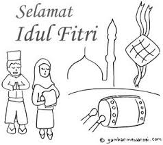 Hari raya idul fitri tahun ini berbeda karena kita tidak saling bertemu untuk mengucapkan hari raya secara langsung. Gambar Mewarnai Selamat Idul Fitri Download Kumpulan Gambar
