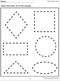 Math Worksheet 1000 Images About Preschool Shapes On Pinterest Shape Shapes Worksheet Kindergarten Shape Tracing Worksheets Shape Worksheets For Preschool