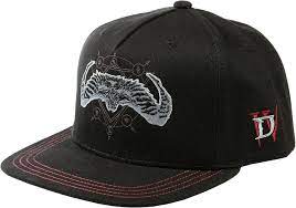 JINX Diablo IV Return to Darkness Baseball Snap Back Hat, Black, Adult Size  at Amazon Men's Clothing store