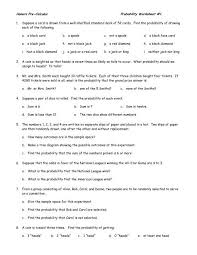 Create the worksheets you need with infinite precalculus. Honors Pre Calculus Probability Worksheet Hinsdale Township 6th Grade Algebra Worksheetss With Answers Pdf Printable Jaimie Bleck