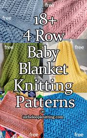 Vintage robin baby blanket knitting pattern available for immediate download. 4 Row Repeat Baby Blanket Knitting Patterns In The Loop Knitting