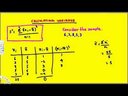 Statistics Calculating Variance Treatment Of Experimental Data Data Statistics Treatment