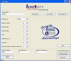 Aero Key Master Keying With Pinning Chart Standard Locks Ak1