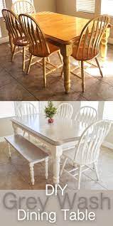 Maybe you would like to learn more about one of these? Diy Grey Paint Wash Dining Table Chairs The Diy Lighthouse Dining Table Makeover Diy Dining Dining Table Chairs