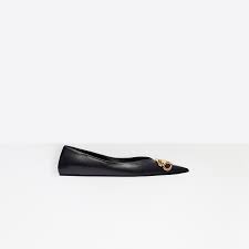 black square knife bb flat ballerinas for women balenciaga