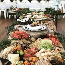 Continue to do this until you fill most of the platter. Wedding Cheese Board Grazing Table Wedding Cheese Board Grazing Table You Are In The Right Place About Grazing Tables 21st Event Food Food Food Presentation