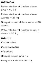 Cara mencari rata rata berat badan siswa. Mencari Rata Rata Berat Badan Cara Golden