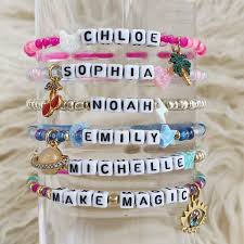 Custom Name Bracelet Personalize It Wildflower Co