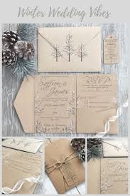 Single Sample Only Rustic Winter Wedding Pocket Fold Etsy Christmas Wedding Invitations Rustic Winter Wedding Wedding Themes Winter