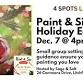 Paint & Sip Holiday Edition event in Litchfield, CT