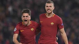 Ilk sezon 'da gösterdiğim performans çok iyi olmasa 'da ikinci sezon 'da gösterdiğim performansla taraftarlarımızı mutlu… Edin Dzeko Celebrates With Cengiz Under After Scoring The Only Goal Of The Game As Roma Defeat Shakhtar 1 0 2 2 Agg And Advance To The Champions League Quarter Finals Soccerbanners