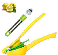 Amazon.com: HomDSim Lemon Lime Squeezer + Lemon Zester Grater Peeler  Tool，Manual Citrus Press Juicer,Premium Quality Metal Lemon Lime Squeezer  Manual ...