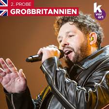 The british national broadcaster bbc internally selected james newman to represent the country. Zweite Probe Grossbritannien James Newman Embers Esc Kompakt