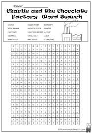 Charlie And The Chocolate Factory Word Search Monster Word Search Chocolate Factory Charlie And The Chocolate Factory Crafts Charlie Chocolate Factory