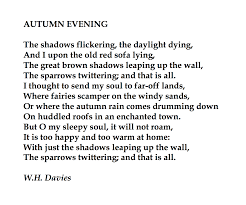 William Henry Davies British Poet Autumn Quotes Autumn Poetry Autumn Poems