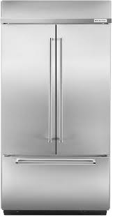 How tall are items within black stainless steel kitchenaid refrigerators? Kitchenaid 24 17 Cu Ft Stainless Steel Built In French Door Refrigerator Kbfn502ess Spencer S Tv Appliance Phoenix Az