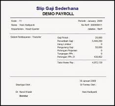 Contoh Slip Gaji Bulanan Karyawan Swasta Terbaru 2017 Cv Kreatif Belajar Aplikasi