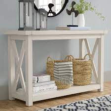 Pin By Evelyn Encarnacion On Decoraciones De Interiores In 2021 Farmhouse Console Table White Console Table Console Table Decorating