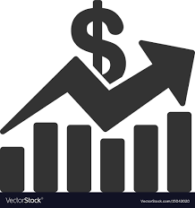 sales bar chart trend icon