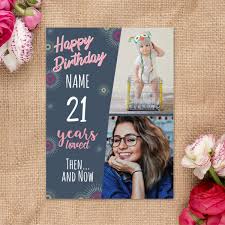 Choose from hundreds of free templates. Then And Now Photo Personalized Birthday Greeting Card By Privy Express Gift Greeting Cards Online Buy Now Halfcute