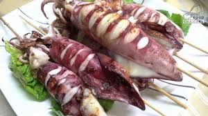 Sotong Bakar Ala Thai Grilled Squid Thai Style Grilled Squid Indian Food Recipes Vegetarian Thai Street Food