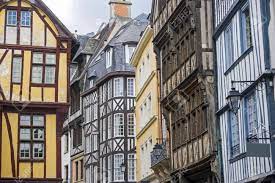 Rouen (Seine-Maritime, Haute-Normandie, France) - Exterior Of Old Colorful  Half-timbered Houses Stock Photo, Picture And Royalty Free Image. Image  15954406.