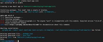 Learning react in a comfortable and. The Engine Yarn Is Incompatible With Fork Ts Checker Webpack Plugin 3 1 1 Create React App