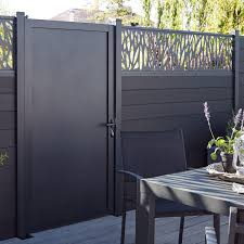 All our upvc fence panels are designed to replace 6ft wide fence panels. Blooma Neva Gate W 0 93 M H 1 72m Aluminium Gates Outdoor Gardens Design Back Garden Design