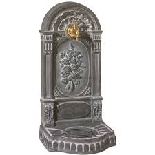 Fontaine De Jardin En Fonte Aux Roses 36 X 31 X 75 Cm Gris Fontaine De Jardin Fontaine Decorative Terrasse Jardin