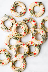 The best and most authentic italian christmas cookie recipes to help you celebrate christmas italian style. Meyer Lemon Shortbread With Sugared Rosemary Cookies Recipes Christmas Wreath Cookies Christmas Food