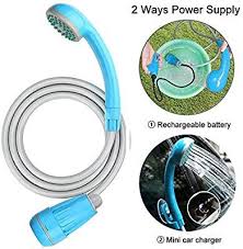 Liberrway Camping Dusche Batteriebetrieben 5 9ft Schlauch Und 2200mah Wiederaufladbarer Akku Wasserpumpe Fur Outdoor Reise Campingdusche Wasserpumpe Tauchpumpe