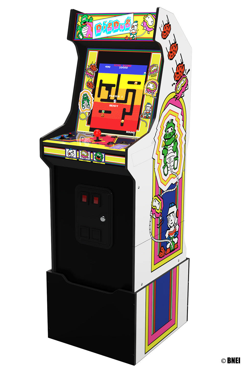 Arcade1up Dig Dug Bandai Namco Legacy Edition Arcade with Riser and Light-Up Marquee