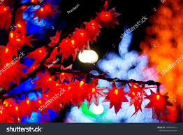Beautiful Decorative Lights Night Electric Lantern Objects Stock Image 1085841551