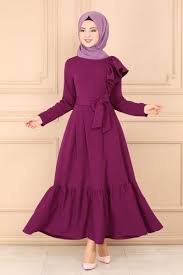 T T Firfirli Kemerli Elbise 2028tt384 Murdum Muslim Fashion Dress Muslimah Fashion Outfits Muslimah Dress