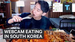 Webcam eating in South Korea - YouTube