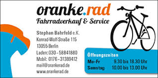 Fahrradladen Fahrradgeschaft Fahrrader In Berlin Hohenschonhausen Oranke Rad Wegweiser Aktuell