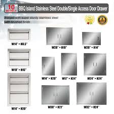 Outdoor kitchen frame for sale. Double Walled Access Bbq Door 24 X24 Outdoor Kitchen Drawer Modern Frame Grills For Sale Online Ebay