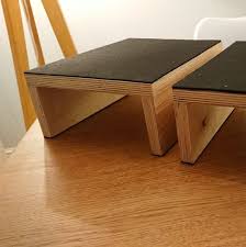 Custom Speaker Stands Risers Desktop Studio Small 1 Pair Etsy In 2020 Speaker Stands Speaker Stands Diy Monitor Stand Diy