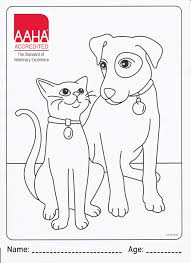 A large collection of 100 images for coloring in high quality. Aaha Coloring Challenge Janesville Veterinary Clinic