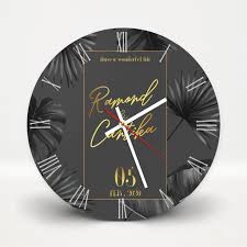 Clock face roman numerals number clock png download 12801280 via kisspng.com. Jam Dinding Kayu Unik Hadiah Wedding Kado Pernikahan Custom Nama Ndf Karsa Clock Shopee Indonesia