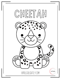 Download Free Printable Animals Coloring Book April Golightly