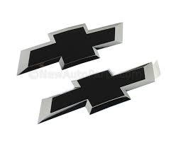OEM Chevrolet Performance Black Bowtie Emblem Pack, Non-Illuminated Front  and Tailgate HD 23463799 | NewAutoParts.com