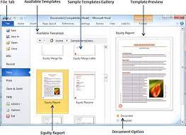 Use Templates In Word 2010 Tutorialspoint