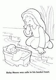 Maybe you would like to learn more about one of these? Baby Moses Coloring Page Coloring Home