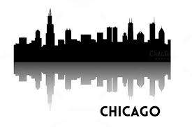 Black And White Chicago Skyline Wall Art Chicago Skyline Silhouette Chicago Skyline Silhouette Chicago Skyline Art Chicago Skyline Tattoo