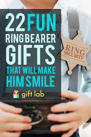 22 Fun Ring Bearer Gifts That Will Make Him Smile In 2020 Giftlab Ring Bearer Gifts Ring Bearer Gifts Boys Ring Bearer Gifts Kids